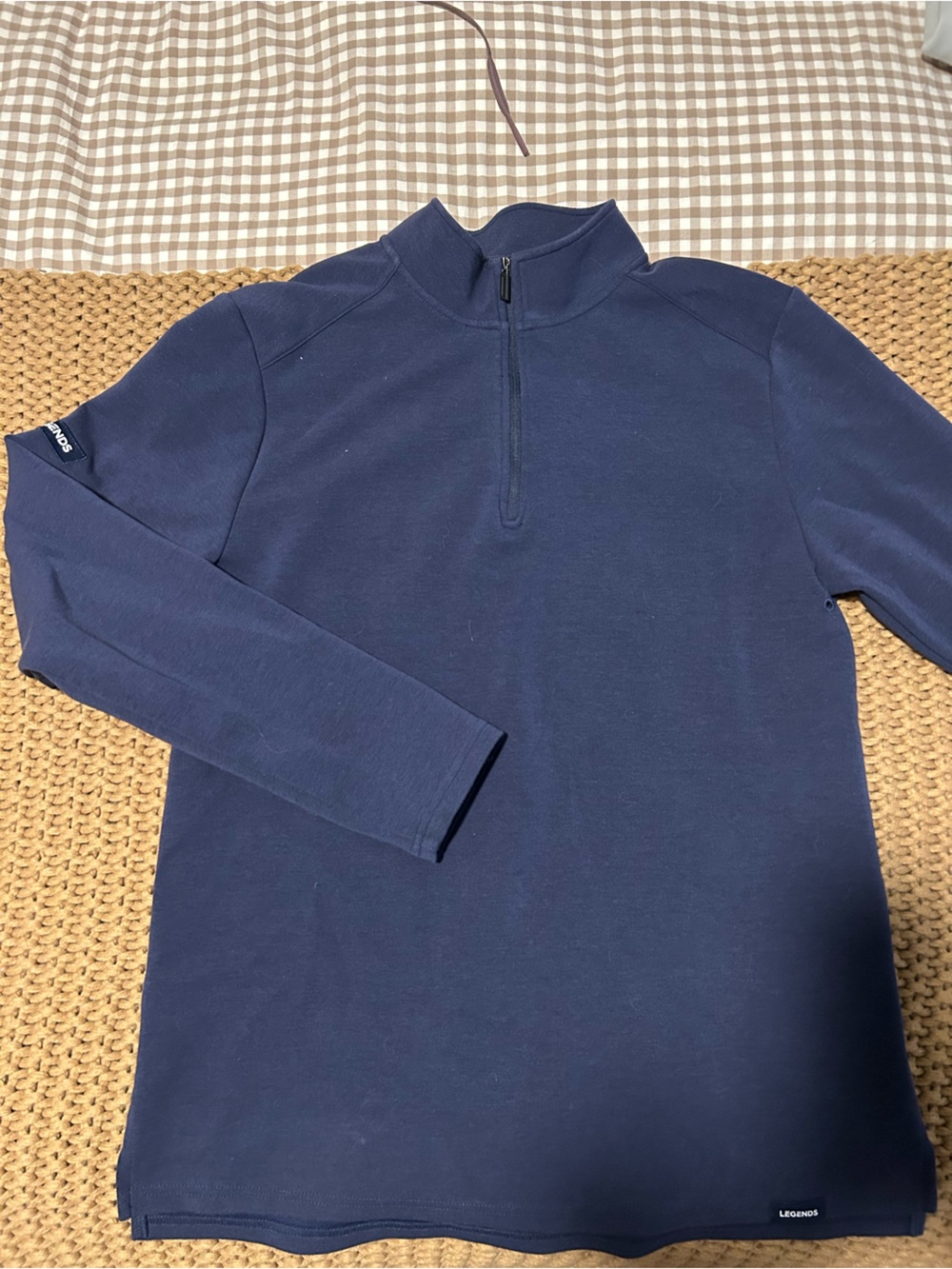 Men's Navy Quarter-Zip Sweater Pullover